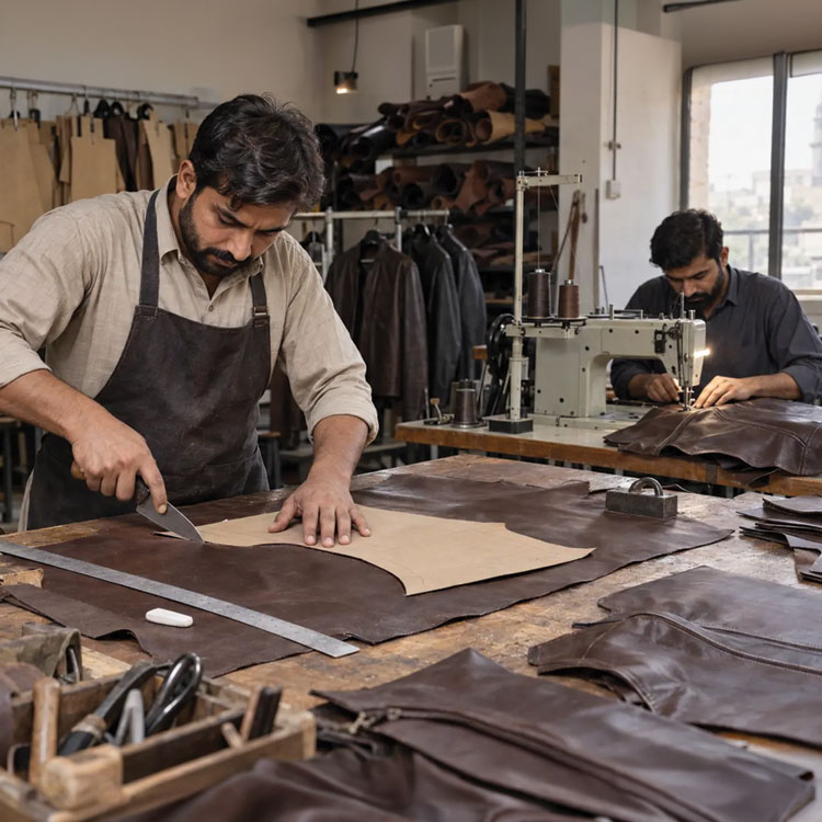Leather craftsmanship at Ventare Leather